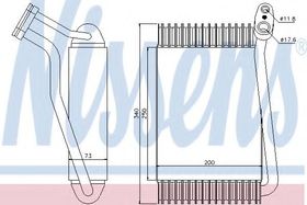 Випарник кондиціонера Nissens 92143