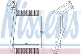 Испаритель кондиционера Nissens 92144