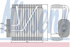 Испаритель кондиционера Nissens 92161