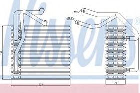 Випарник кондиціонера Nissens 92205