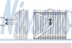Випарник кондиціонера Nissens 92206