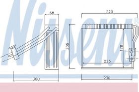 Испаритель кондиционера Nissens 92184