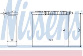 Випарник кондиціонера Nissens 92199