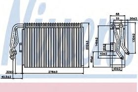 Испаритель кондиционера Nissens 92097