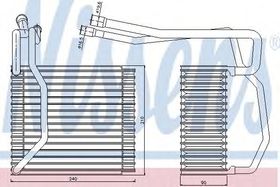 Испаритель кондиционера Nissens 92194