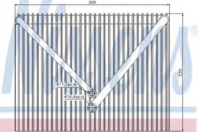 Испаритель кондиционера Nissens 92257