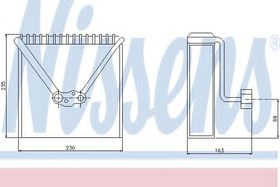 Испаритель кондиционера Nissens 92234