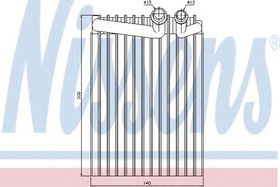 Випарник кондиціонера Nissens 92249