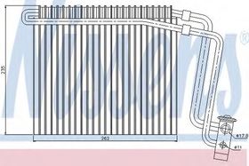 Випарник кондиціонера Nissens 92248