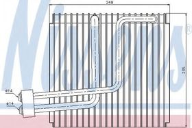 Испаритель кондиционера Nissens 92265