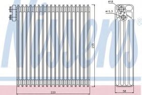 Испаритель кондиционера Nissens 92283