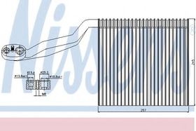 Випарник кондиціонера Nissens 92294