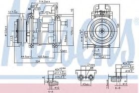 Компрессор кондиционера Nissens 890028
