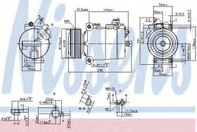 Компрессор кондиционера Nissens 890043
