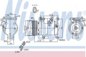 Компрессор кондиционера Nissens 890045