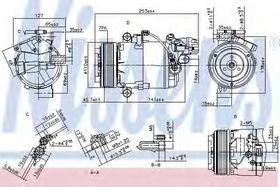 Компрессор кондиционера Nissens 890071