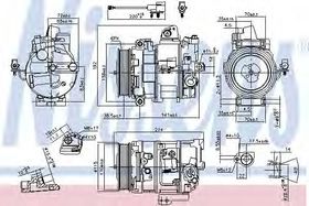 Компрессор кондиционера Nissens 890117