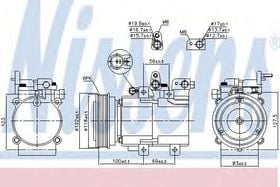 Компрессор кондиционера Nissens 890130