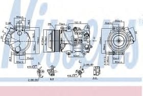 Компрессор кондиционера Nissens 890141