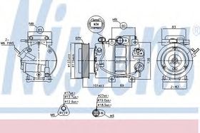 Компрессор кондиционера Nissens 890150