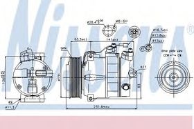 Компрессор кондиционера Nissens 89030