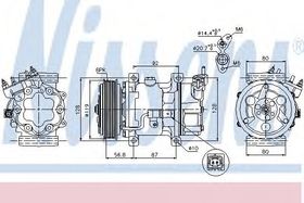Компрессор кондиционера Nissens 89053
