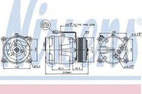 Компрессор кондиционера Nissens 89060