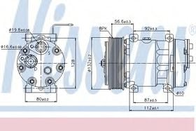 Компрессор кондиционера Nissens 89065