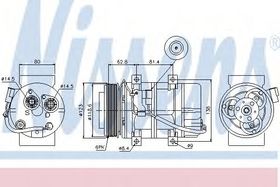 Компрессор кондиционера Nissens 89069