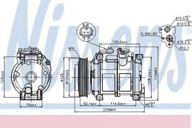 Компрессор кондиционера Nissens 89074
