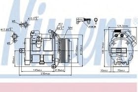 Компрессор кондиционера Nissens 89077