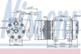 Компрессор кондиционера Nissens 89079