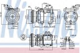 Компрессор кондиционера Nissens 89085