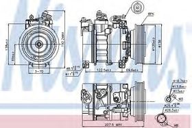 Компрессор кондиционера Nissens 89094