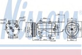 Компрессор кондиционера Nissens 89101