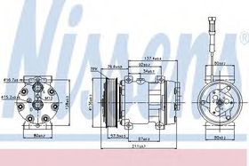 Компрессор кондиционера Nissens 89137