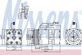 Компрессор кондиционера Nissens 89141