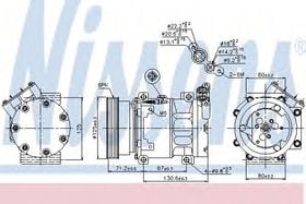 Компрессор кондиционера Nissens 89148