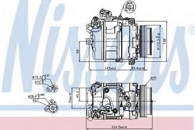 Компрессор кондиционера Nissens 89199