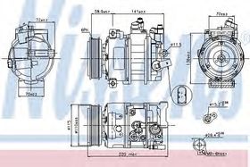 Компрессор кондиционера Nissens 89211