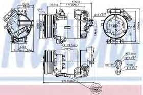 Компрессор кондиционера Nissens 89216