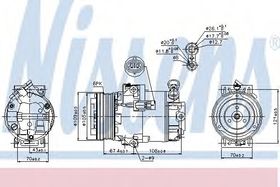 Компрессор кондиционера Nissens 89222
