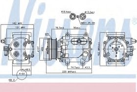 Компрессор кондиционера Nissens 89239
