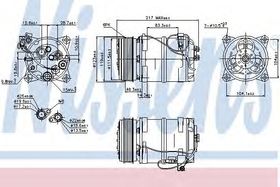 Компрессор кондиционера Nissens 89249