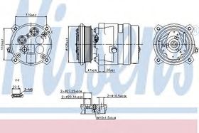 Компрессор кондиционера Nissens 89259