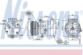 Компрессор кондиционера Nissens 89267