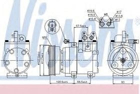 Компрессор кондиционера Nissens 89270
