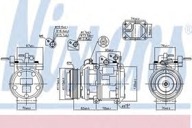 Компрессор кондиционера Nissens 89271