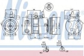 Компрессор кондиционера Nissens 89273