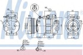 Компрессор кондиционера Nissens 89293